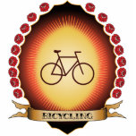 Bicycling Mandorla photo sculptures