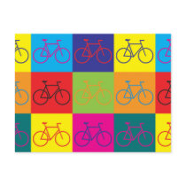 Bicycling Pop Art Post Cards