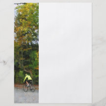 Bicyclist at Middle Bridge Woodstock VT Personalized Flyer