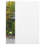 Bicyclist at Middle Bridge Woodstock VT Custom Letterhead