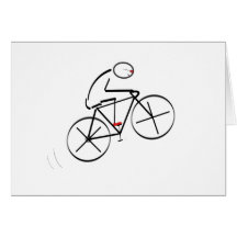 Bicyclist Birthday Card