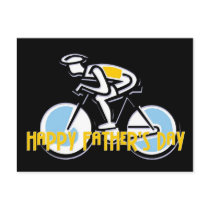 Bicyclist - Happy Father's Day Post Card