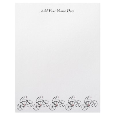 Bicyclist - Letterhead by sandysch