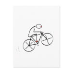 Bicyclist - Postcard - Tall