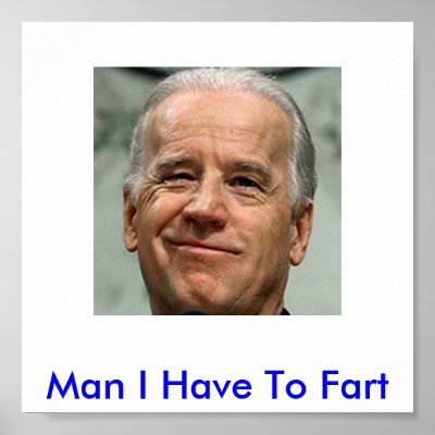 Biden1, Man I Have To Fart Print by dreamwalker