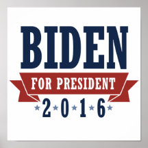 BIDEN 2016 CERTIFIED RIBBON -.png Poster