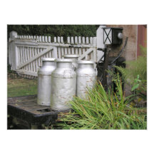 Bidons à lait à la station de Stogumber, Somerset, Photographe
