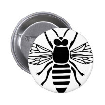 biene bee wasp bumble wespe hummel anstecknadelbuttons