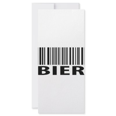 Bier barcode icon rack cards by TomaniacLines
