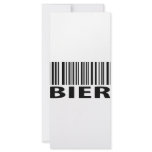 Bier barcode icon rack cards