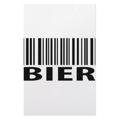 Bier barcode icon customized stationery by TomaniacLines