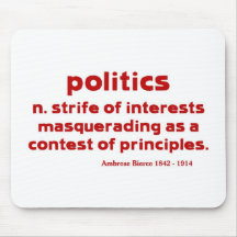 Bierce on Politics Mousepads
