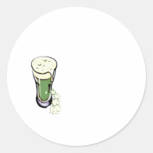 bière de shamrock adhésif