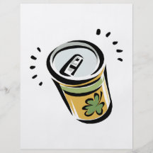 Bière irlandaise prospectus avec motif