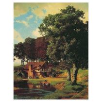 Bierstadt Albert, A Rustic Mill Flyers
