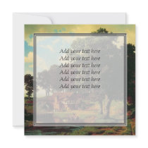 Bierstadt Albert, A Rustic Mill Personalized Announcements