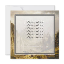 Bierstadt Albert Merced River Yosemite Valley Personalized Invite
