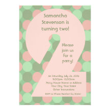 Big 2 Birthday Party Invitations