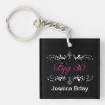 Big 30 acrylic key chains