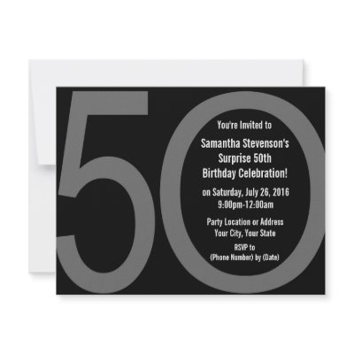 Big 5-0 Birthday Party Invitations by CustomInvites