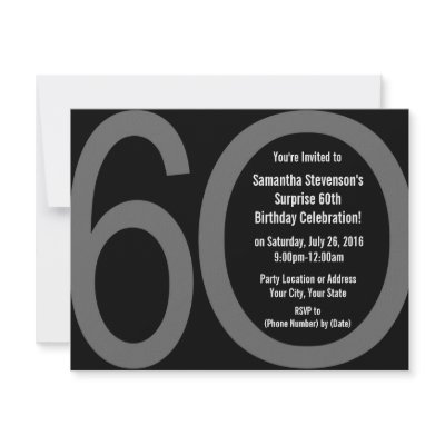Big 6-0 Party Invitations by CustomInvites