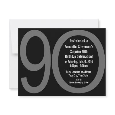 Big 9-0 Birthday Party Invitations by CustomInvites