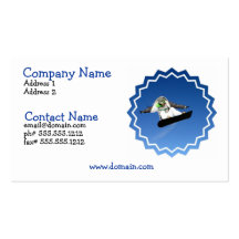 Big Air Snowboarding Business Card