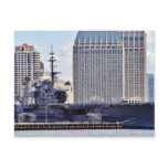 Big Aircraft Carrier Ship Post Card