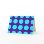 Big Aqua Polka Dots Cards