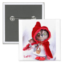 Big Bad Wolf Red Riding Hood Button LaFF!