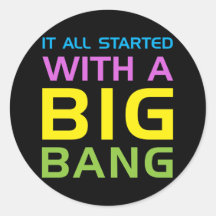 Big Bang Round Sticker