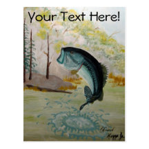 Big Bass! Postcards