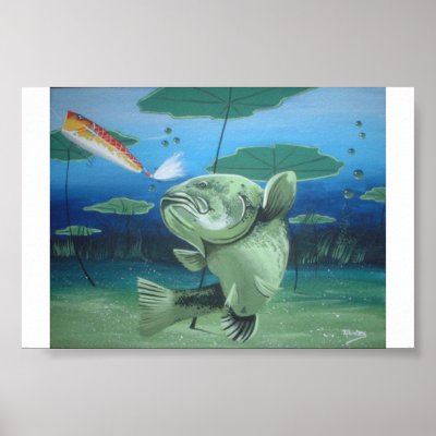 big bass posters by huckster