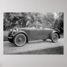 Big Beautiful Car, early 1900s Poster