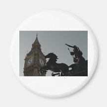 Big Ben and Boudica Magnets