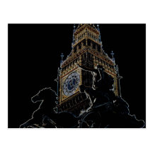 Big Ben and Boudica Statue Postcards