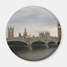 Big Ben & Bridge Refrigerator Magnet