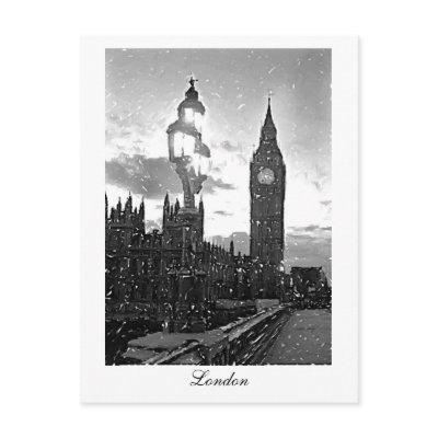 Big Ben, London Post Card by fmargolles