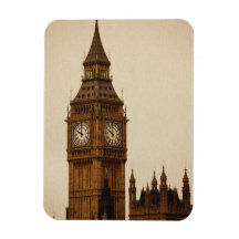 Big Ben Rectangular Magnets