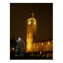 Big Ben ticks Goodnight Post Card