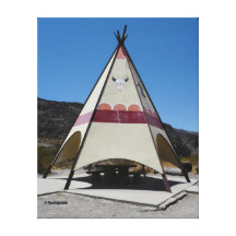 Big Bend Teepee Canvas Print