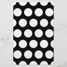 Big Black and White Polka Dots Custom Flyer