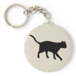 big black cat key chains