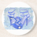 Big Blue Bling Coasters