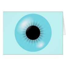 Big Blue Eyeball Card
