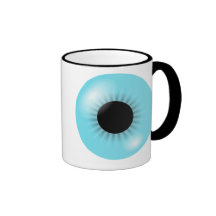 Big Blue Eyeball Coffee Mugs