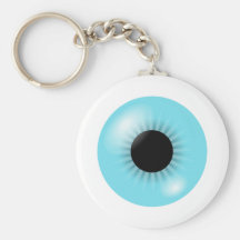Big Blue Eyeball keychain