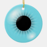 Big Blue Eyeball ormanent Christmas Ornaments