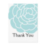 Big Blue Flower Thank You Postcards 2