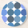 Big Blue Polka Dots Coasters